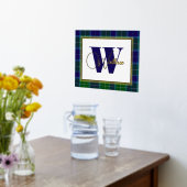 Impressions Dorure Clan Wallace Monogramme et nom sur Plaid (Couchage (Cuisine))