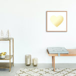 Impressions Dorure Coeur en or intégral gras<br><div class="desc">Gras Full Gold Heart Foil Prints</div>