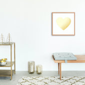 Impressions Dorure Coeur en or intégral gras