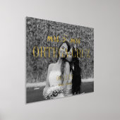 Impressions Dorure Coeurs Mrs & Mrs Nom Mariage lesbien Photo (Poser)