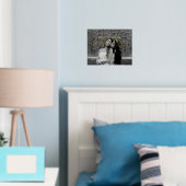 Impressions Dorure Coeurs Mrs & Mrs Nom Mariage lesbien Photo (In situ (chambre))