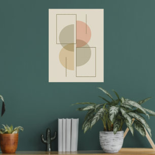 Impressions Dorure Composition géométrique minimaliste moderne