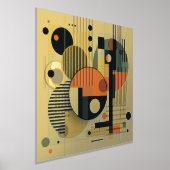 Impressions Dorure Composition géométrique moderne 3 empreintes de fe (Poser)