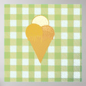 Impressions Dorure cône gaufre crème glacée (Recto)