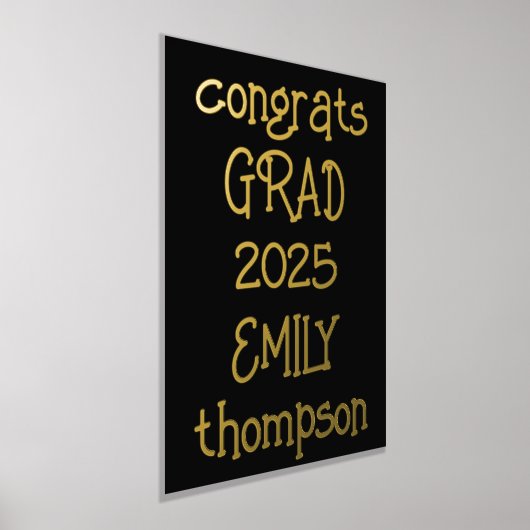 Impressions Dorure Congrès informel Grand Nom 2025 Noir (Poser)