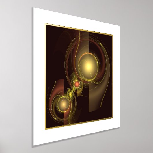 Impressions Dorure Connexion intime Art Abstrait (Poser)