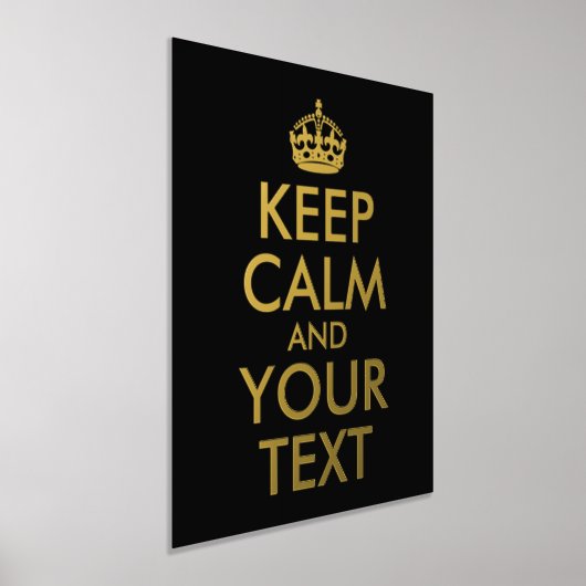 Impressions Dorure Conserver le calme et le texte (Poser)