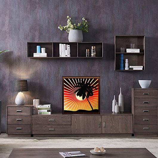 Impressions Dorure Coucher de soleil à Miami