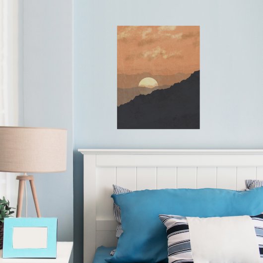 Impressions Dorure Coucher de soleil de Boho (In situ (chambre))