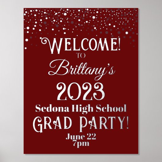 Impressions Dorure Couleur de l'école Confetti Gold ou Silver Grad Pa (Recto)