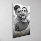 Impressions Dorure Couples noms et date photo (Poser)