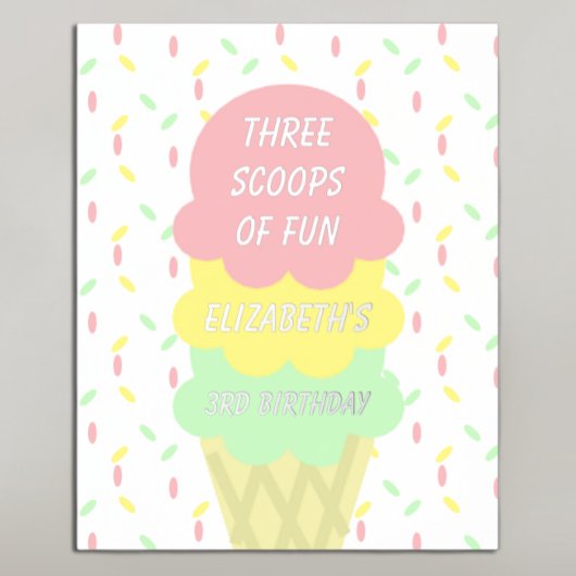 Impressions Dorure Crème de glace 3e anniversaire