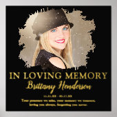 Impressions Dorure Dans la mémoire aimante | Mémorial photo (Recto)