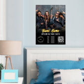 Impressions Dorure Dates de visite sur bande personnalisée Code QR No (In situ (chambre))