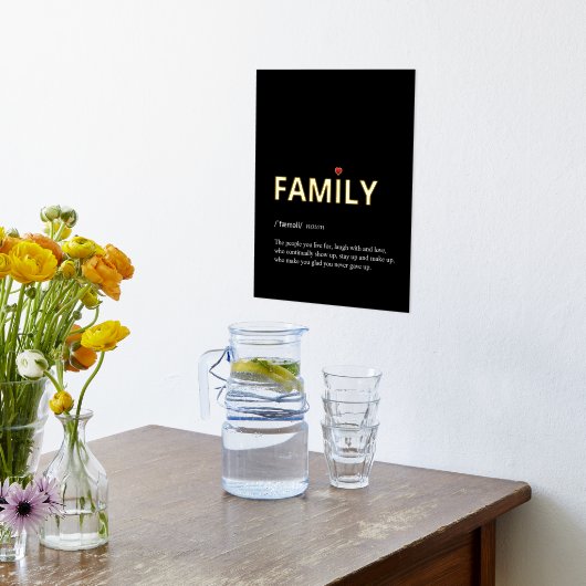 Impressions Dorure Définition de FAMILY minimum or noir (Couchage (Cuisine))