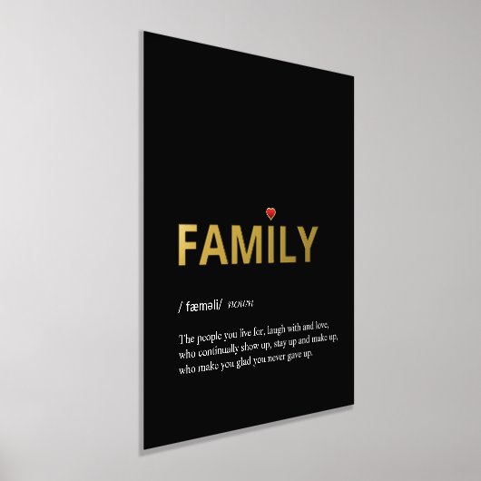 Impressions Dorure Définition de FAMILY minimum or noir (Poser)