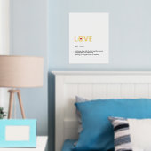Impressions Dorure Définition de LOVE minimal blanc or (In situ (chambre))