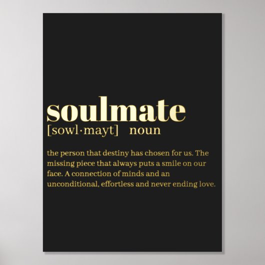 Impressions Dorure Définition du dictionnaire Noun de l'âme (Recto)