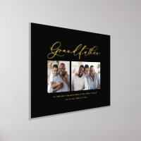 Design élégant script photo grand-père feuille cad