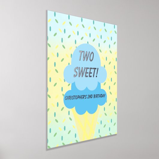 Impressions Dorure Deux crème glacée douce 2e anniversaire (Poser)