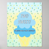 Impressions Dorure Deux crème glacée douce 2e anniversaire (Recto)