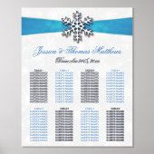Impressions Dorure Diamante Snowflake & Blue Ribbon Mariage d'hiver (Recto)