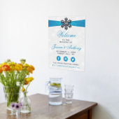 Impressions Dorure Diamante Snowflake & Blue Ribbon Mariage d'hiver (Couchage (Cuisine))