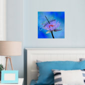 Impressions Dorure Dragonfly on Water Lily w Foil Name Foil Prints (In situ (chambre))