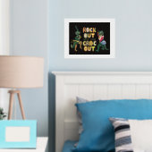 Impressions Dorure Drôle Crocodile Pun Rock Out Avec Votre Croc Out (In situ (chambre))