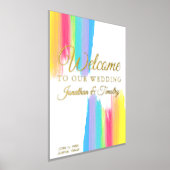 Impressions Dorure Elégant arc-en-ciel Bienvenue à notre Mariage Brig (Poser)