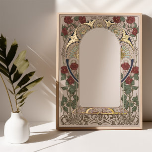 Impressions Dorure Élégant Art Nouveau Inspiré Ketubah écriture manus