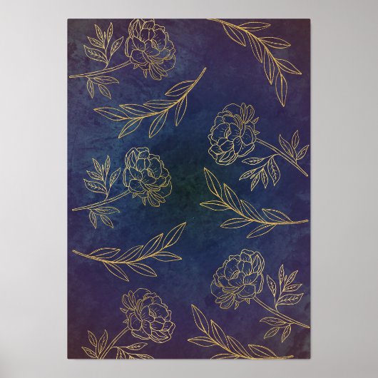 Impressions Dorure Elégant design Gold Foil pour une touche luxueuse (Recto)