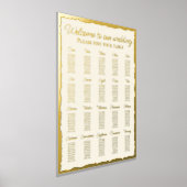 Impressions Dorure Elegant Ecru Luxe Gold Edge 20 Table Seating Chart (Poser)