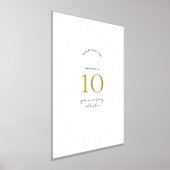 Impressions Dorure Élégant Événement de fête de l'anniversaire de l'e (Poser)