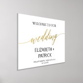 Impressions Dorure Elégant Gold Foil et Mariage noir Bienvenue (Poser)