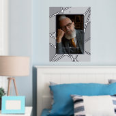 Impressions Dorure Elegant Grey Abstract Photo Memorial Funeral (In situ (chambre))