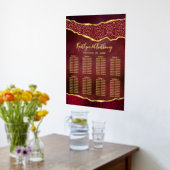 Impressions Dorure Elégant Mariage d'Agate Burgundy & Or (Couchage (Cuisine))