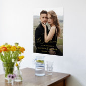 Impressions Dorure Élégant Mariage de script Gold Foil Affiche de bie (Couchage (Cuisine))