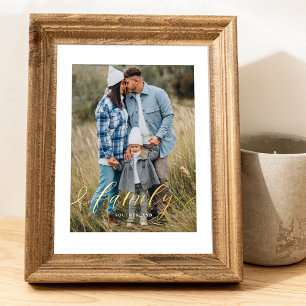 Impressions Dorure Élégant minimal de script de famille superposer ph