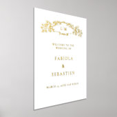 Impressions Dorure Élégant monogramme de crête botanique Signal de bi (Poser)