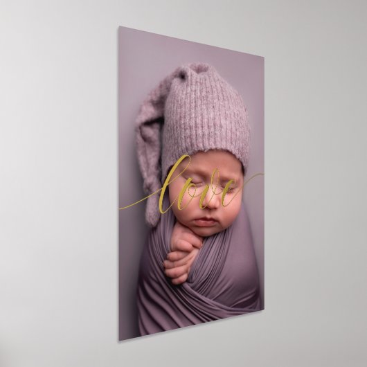 Impressions Dorure Élégant SCRIPT D'AMOUR DE PHOTO PERSONNALISÉ Real  (Poser)