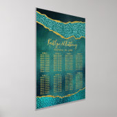 Impressions Dorure Elégant Turquoise & Or Agate Mariage Siège (Poser)