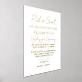 Impressions Dorure Elégant Unplugged Ceremony Mariage Affiche de bien (Poser)