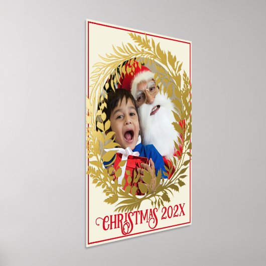 Impressions Dorure Elégante couronne d'or Noël Photo Année et photo (Poser)