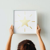 Impressions Dorure Élégante étoile brillante Real Gold