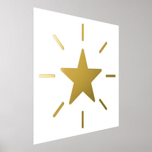 Impressions Dorure Élégante étoile brillante Real Gold (Poser)