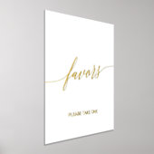 Impressions Dorure Élégante Gold Foil Calligraphie Mariage Faveurs (Poser)