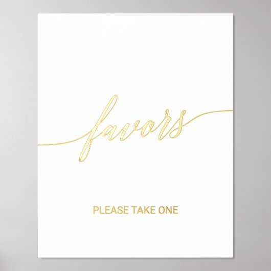 Impressions Dorure Élégante Gold Foil Calligraphie Mariage Faveurs (Recto)