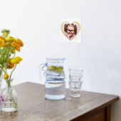 Impressions Dorure Elégante photo de coeur minimale avec nom or (Couchage (Cuisine))