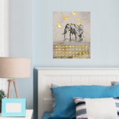 Impressions Dorure Eléphant Nomad (In situ (chambre))